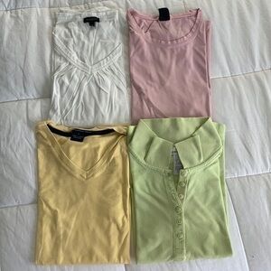 4 pack of pastel tee shirts!